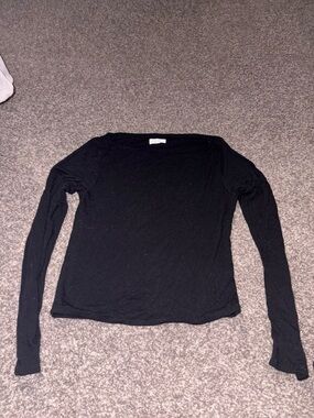 Nameless Black Long-Sleeve Women's Tee